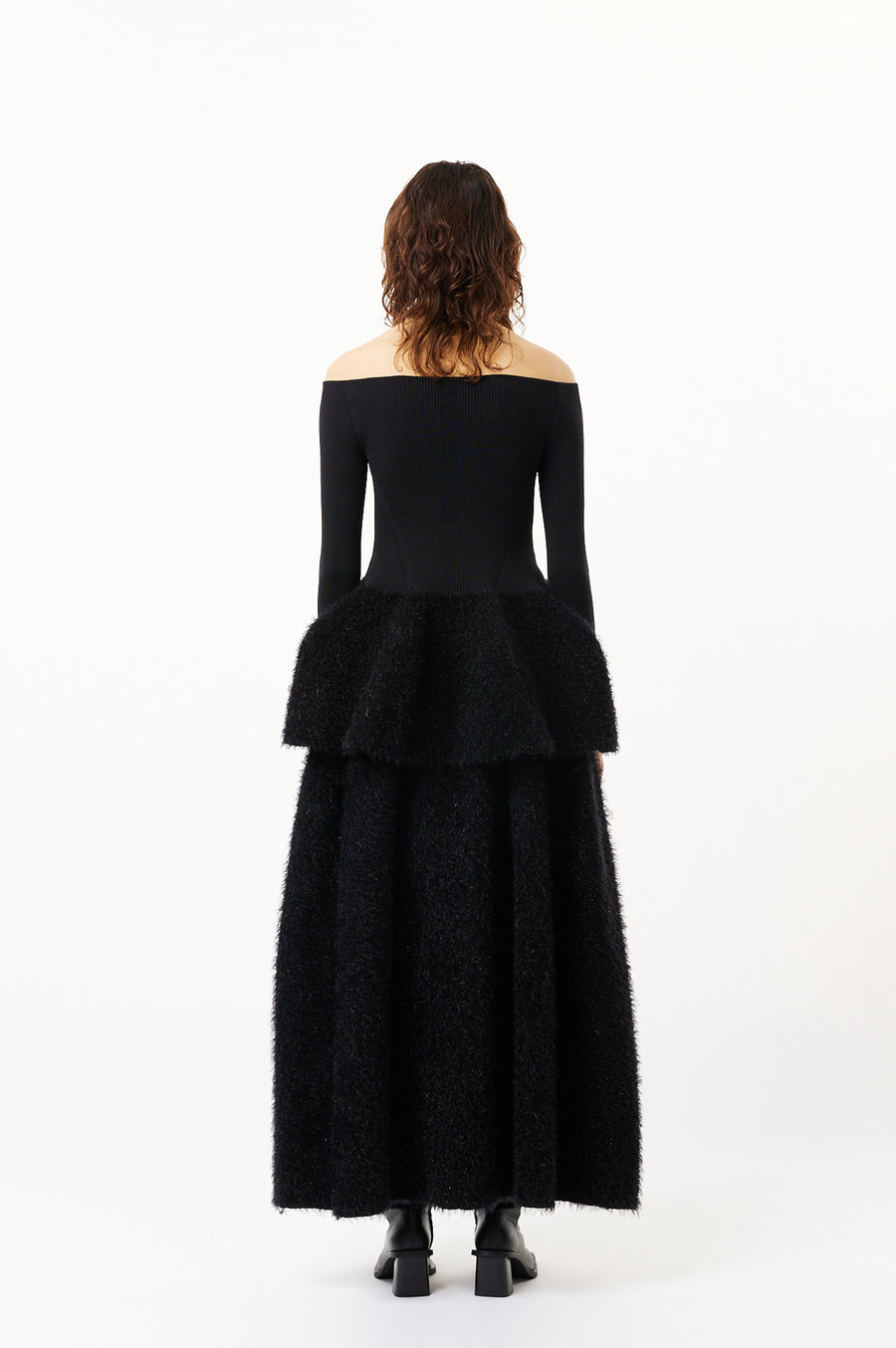 POTTERY LUXE OFF SHOULDER LONG SLEEVE TOP