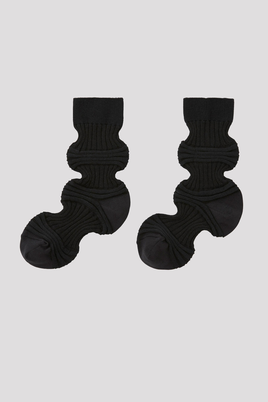 GARTER RIB SOCKS 2
