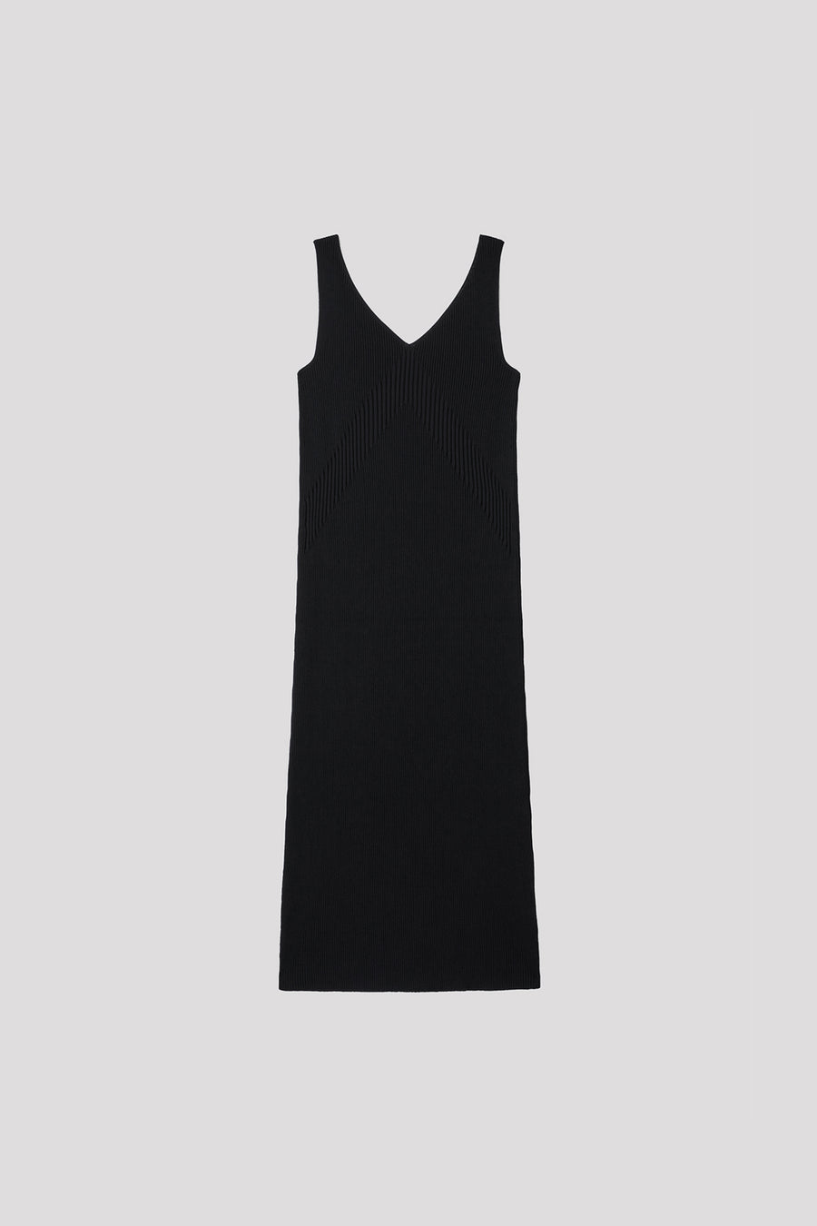 CUPRO RIB SLEEVELESS DRESS