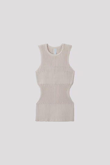FLUTED SLEEVELESS TOP